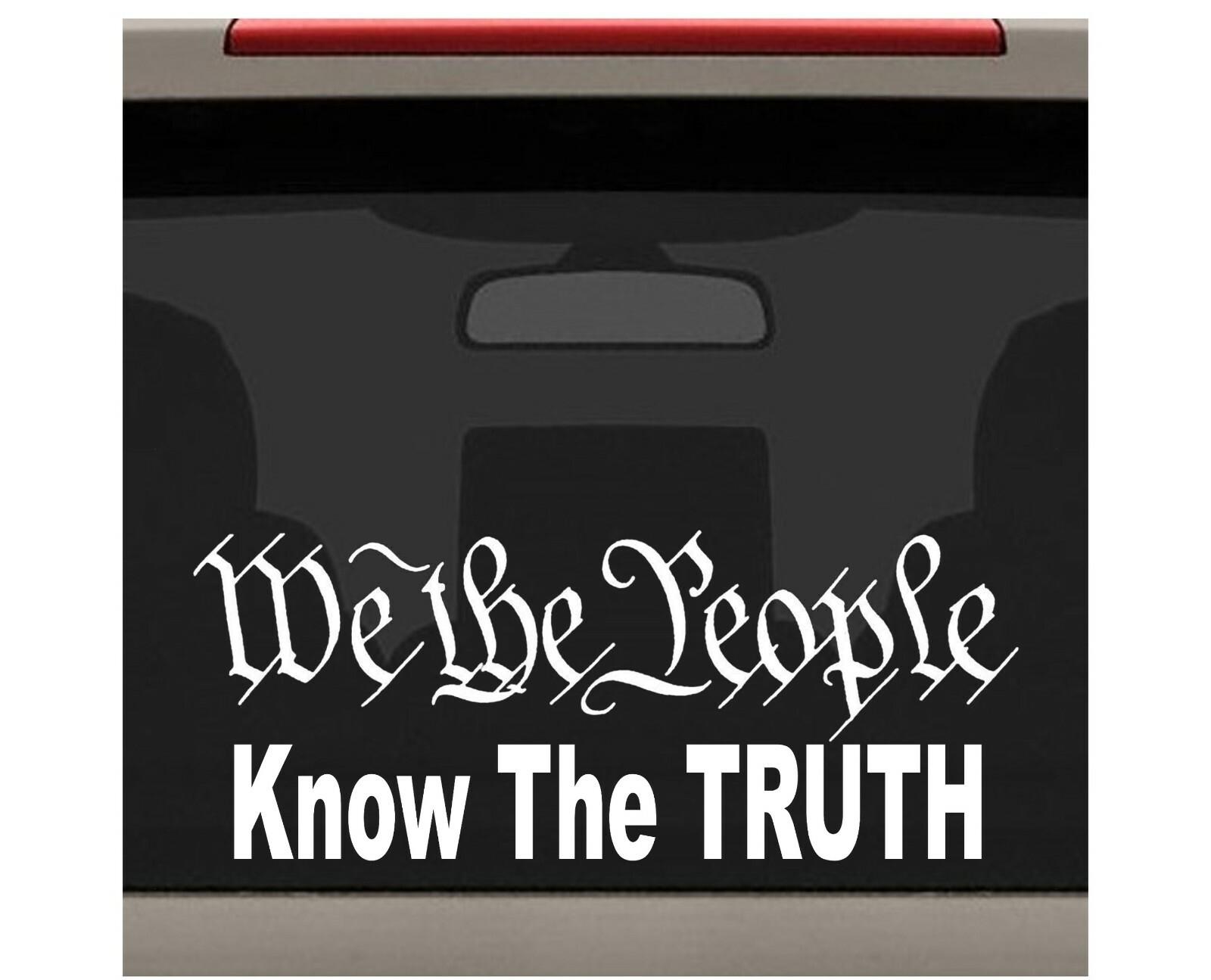 We The People Know The Truth Decal Sticker