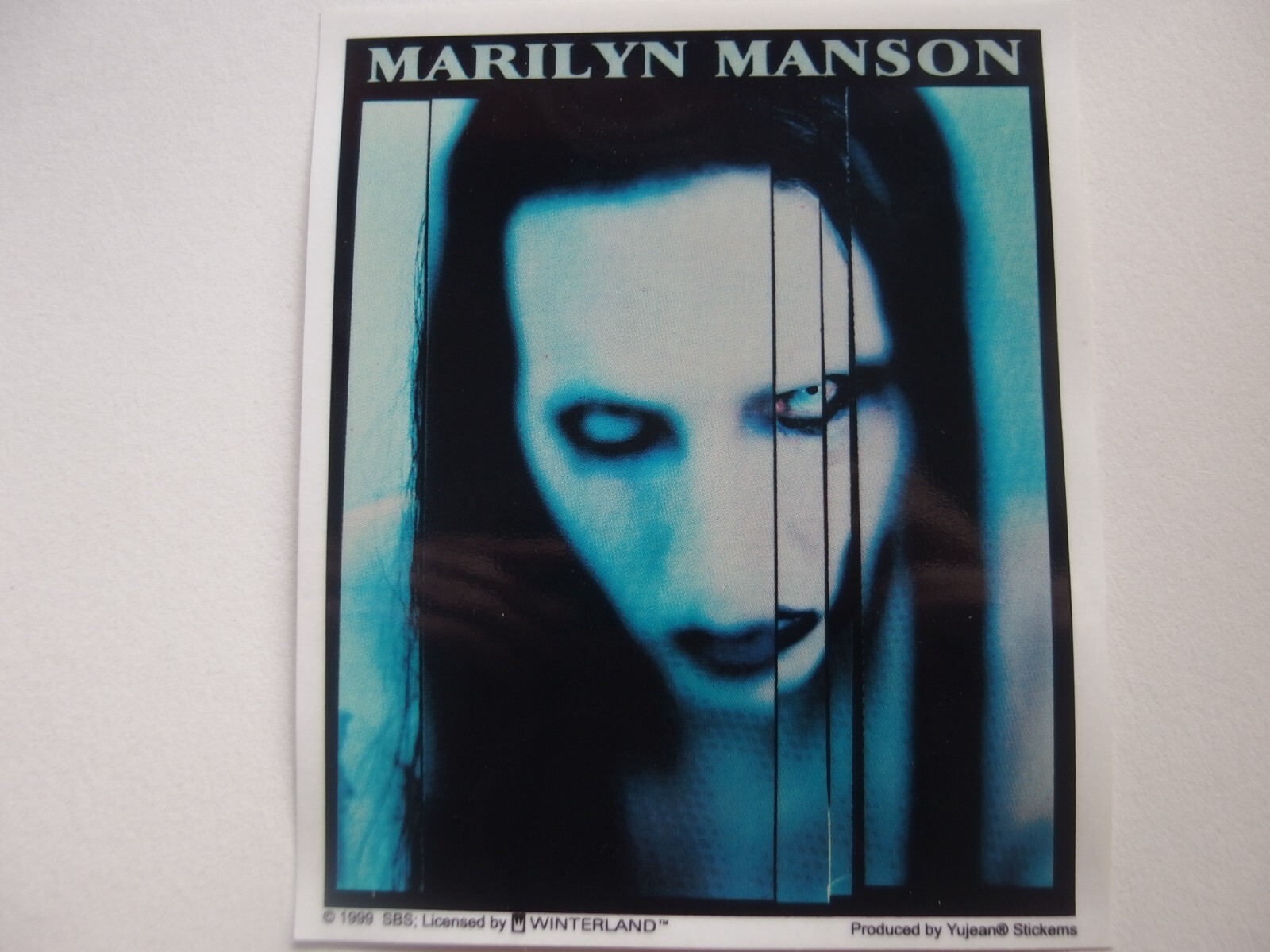 Vintage Marilyn Manson Sticker 1999 Long Hard Road Out of Hell 🔥 Winterland