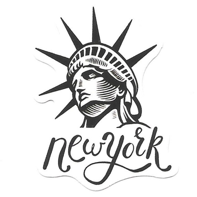 New York City Statue of Liberty Die Cut Vinyl Sticker Decal Travel Durable