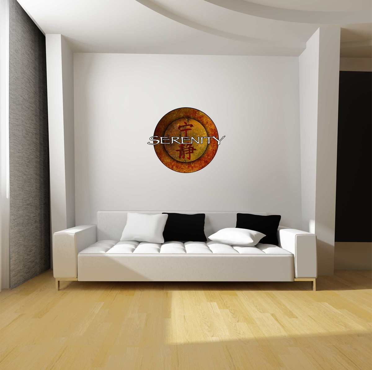 Firefly Serenity Logo Repositionable Wall Decal Sticker-TV Sci-Fi-SHINY