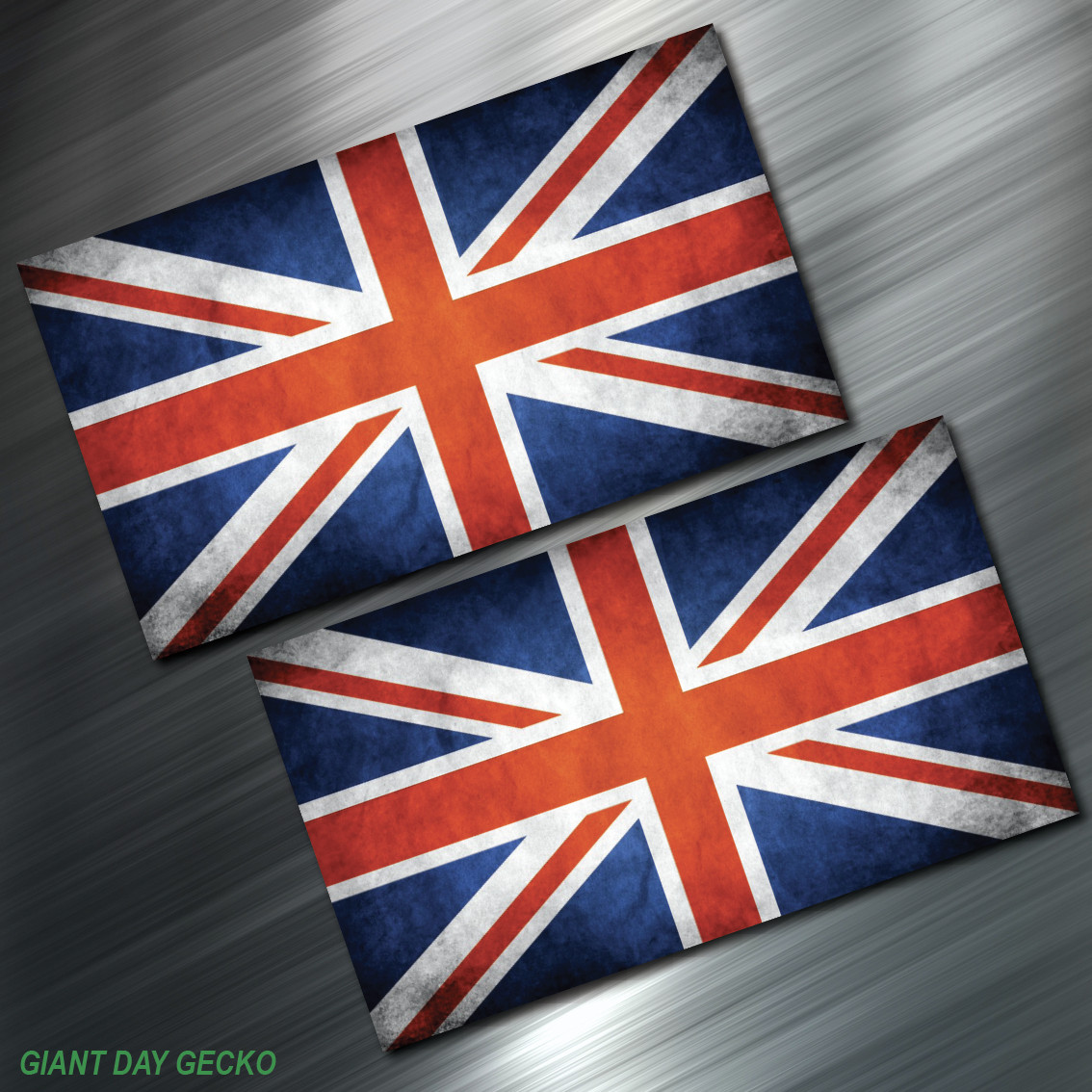 (2) TWO UK FLAG Vinyl Decal Sticker For Car Laptop Skateboard NEW United Kingdom