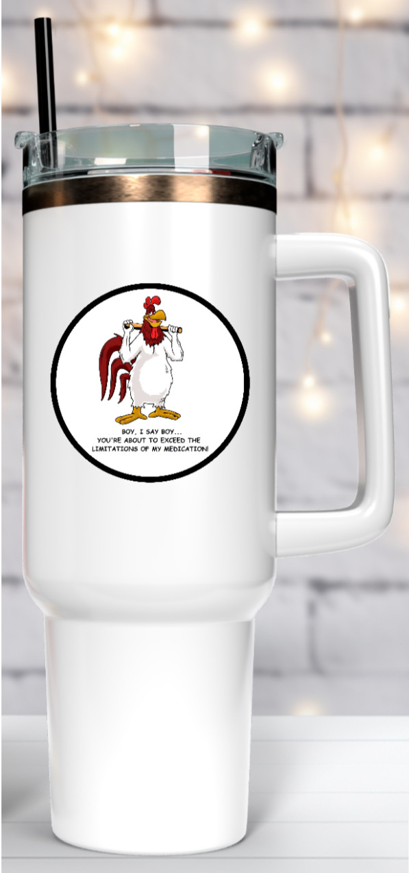 Cartoons – Foghorn Leghorn – 4" Vinyl Decal Handmade Vehicle Laptop Cooler 262