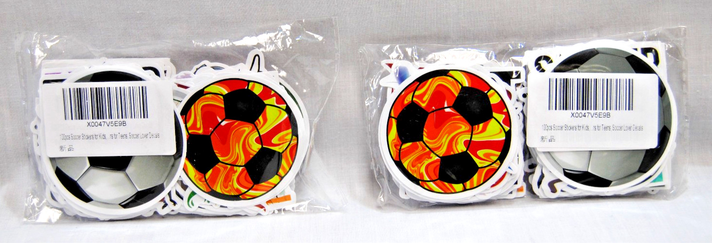Soccer Stickers for Laptop, Water Bottles Plus for Kids to Adults 200Pcs T2695