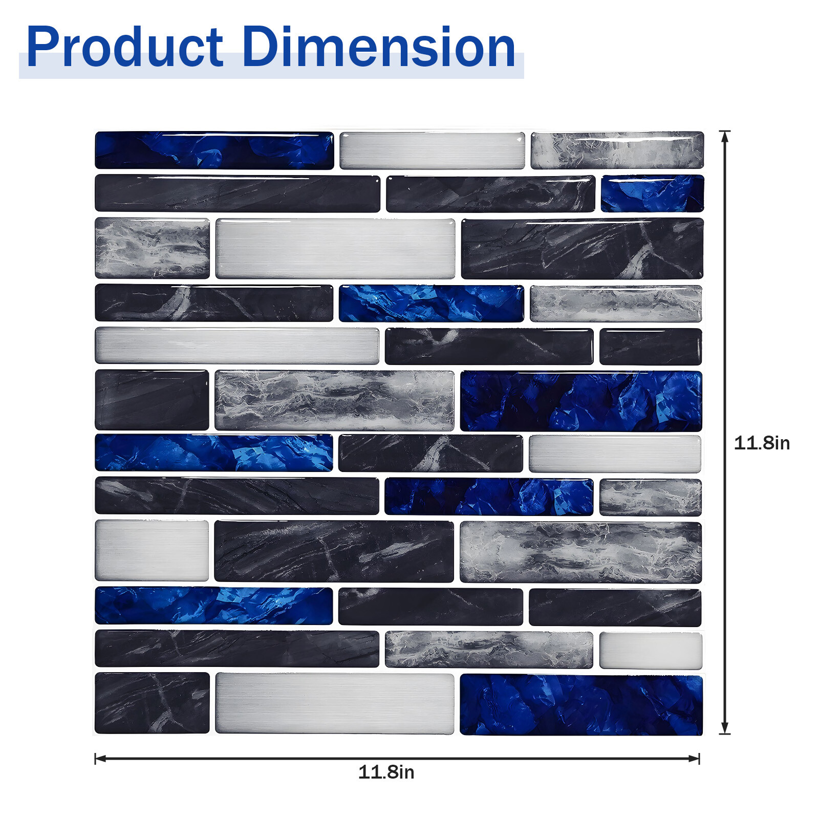 20/30x Self Adhensive Wall Panel Tile Waterproof Wall Sticker Kitchen Backsplash