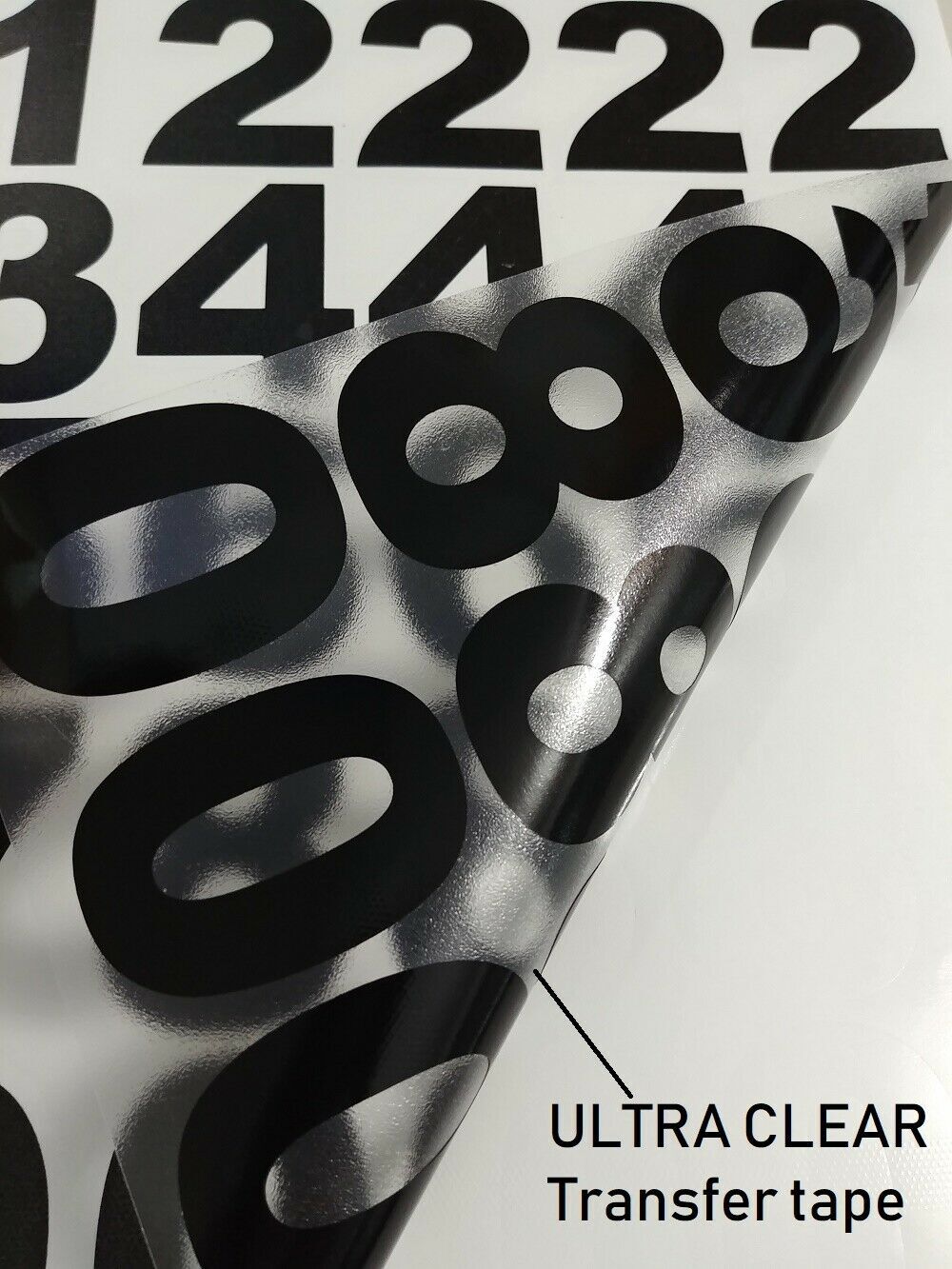 Lot of 40 White,Black, Silver Vinyl Mailbox,Tool Box,Locker Numbers Decal Arial