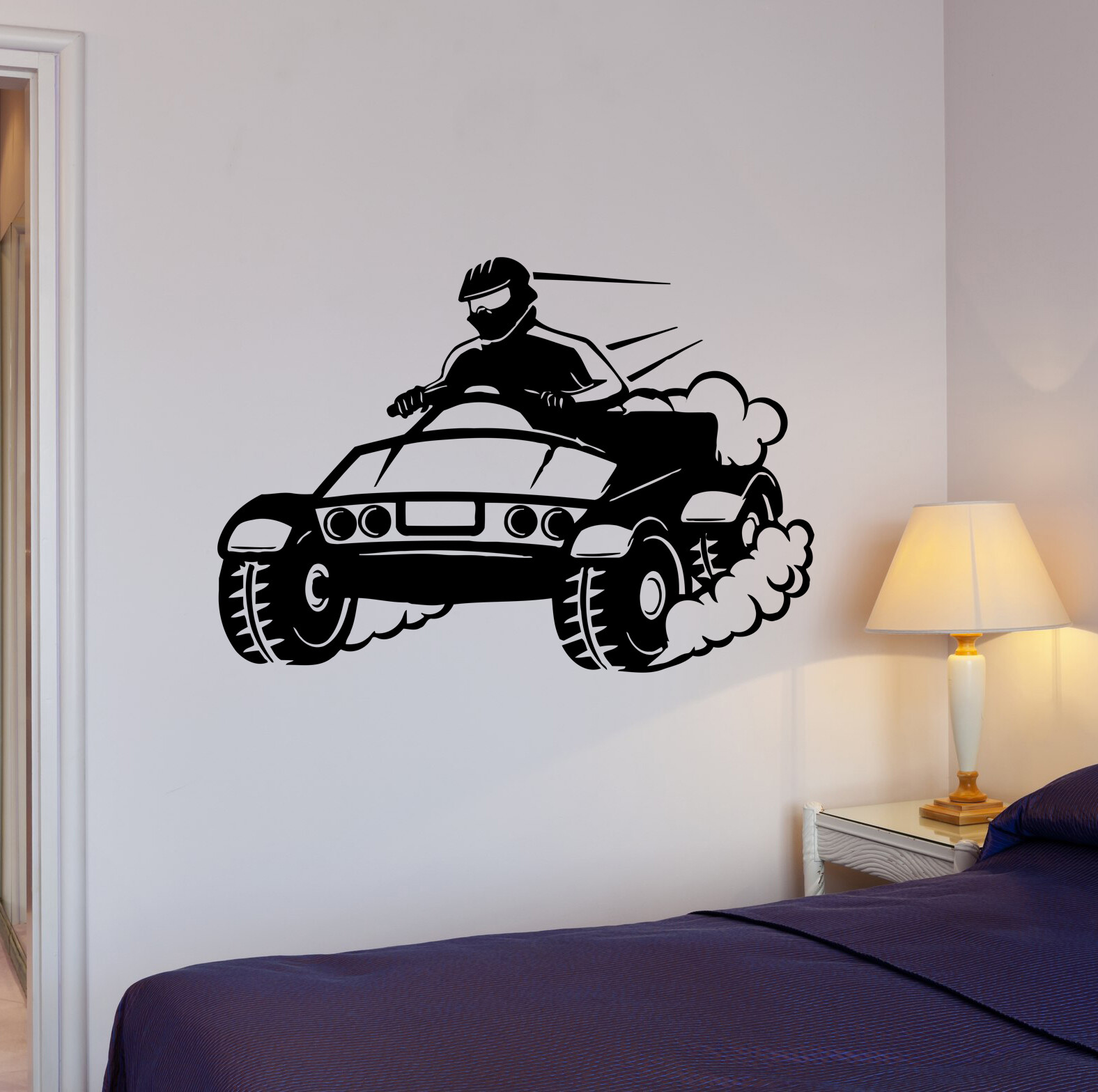 Wall Decal ATV Motorcycle Sport Extreme Race Vinyl Sticker (ed1820)