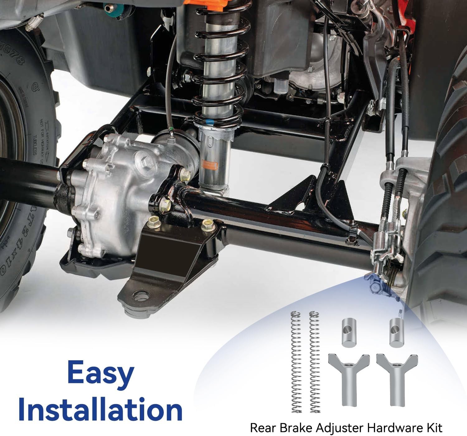 Rear Brake Adjuster Hardware Kit Compatible with FourTrax 300 Rancher 350 400 42