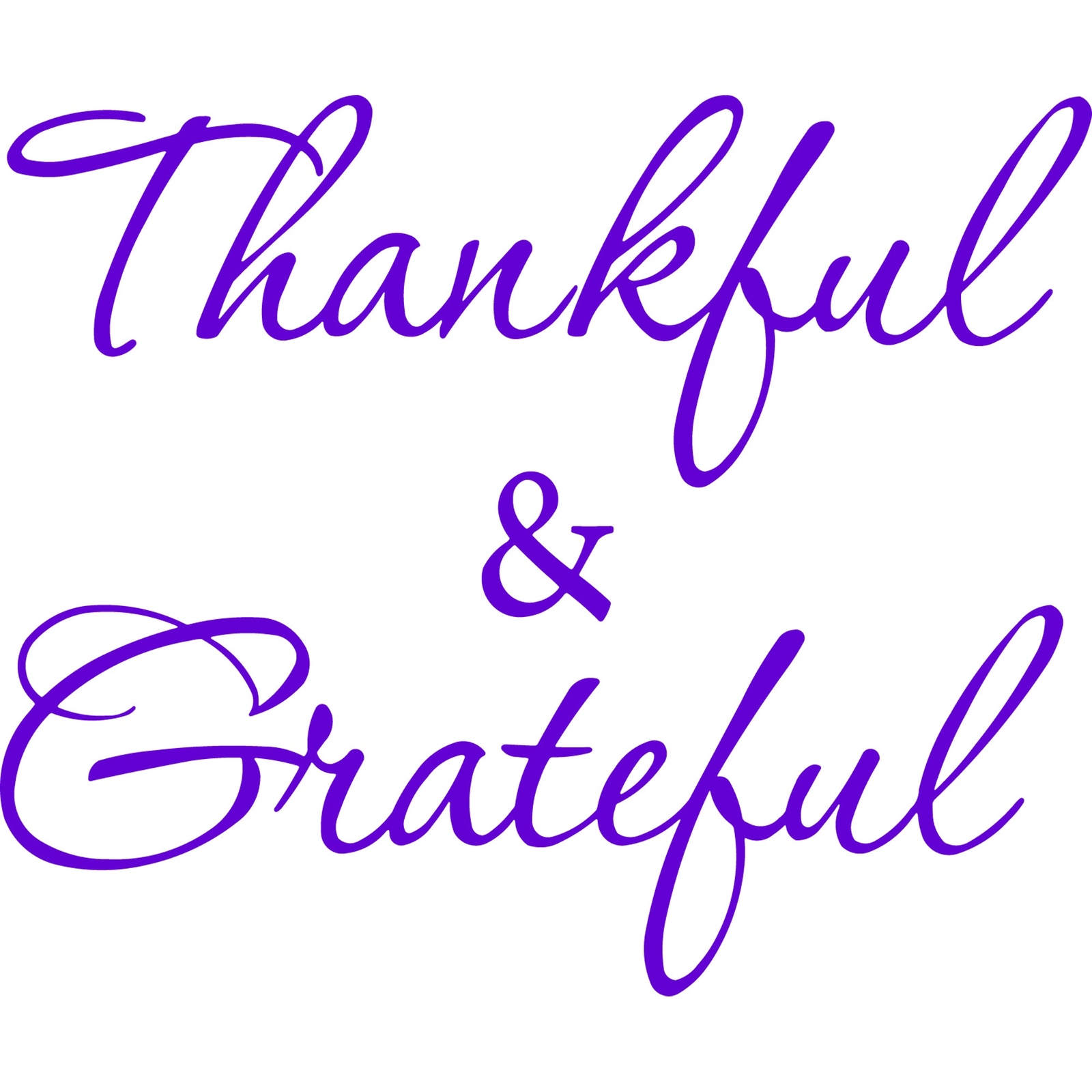 Thankful and Grateful Inspirational Vinyl Wall Decal VWAQ – Version 1