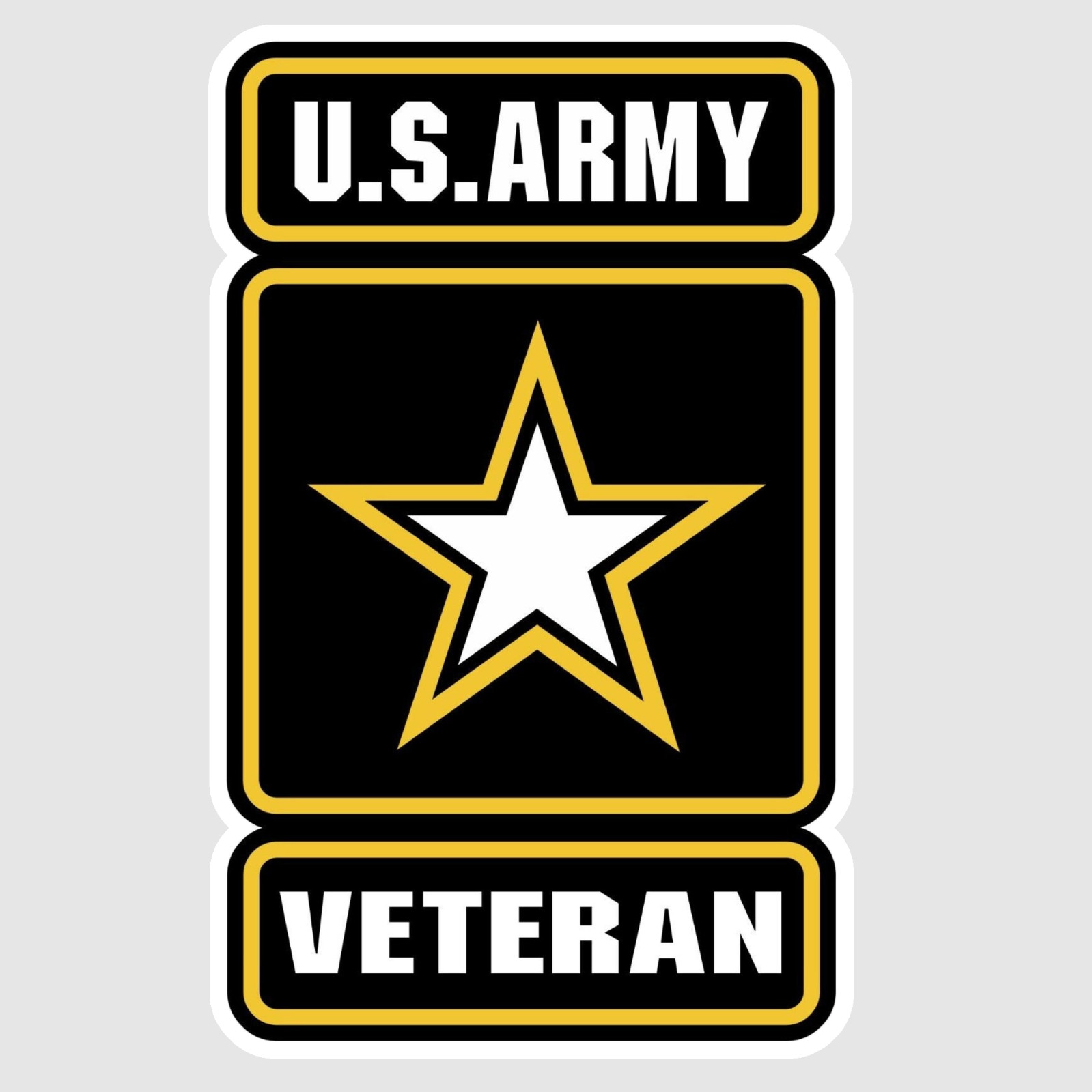 United States US Military Army Veteran Logo Seal Flag Vinyl Sticker/Decal 07