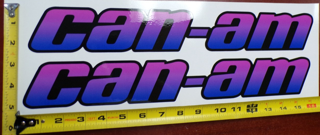 CAN-AM MAVERICK X3 R GRAPHIC DECAL STICKER USA MADE PINK PURPLE GRADIENT THICK