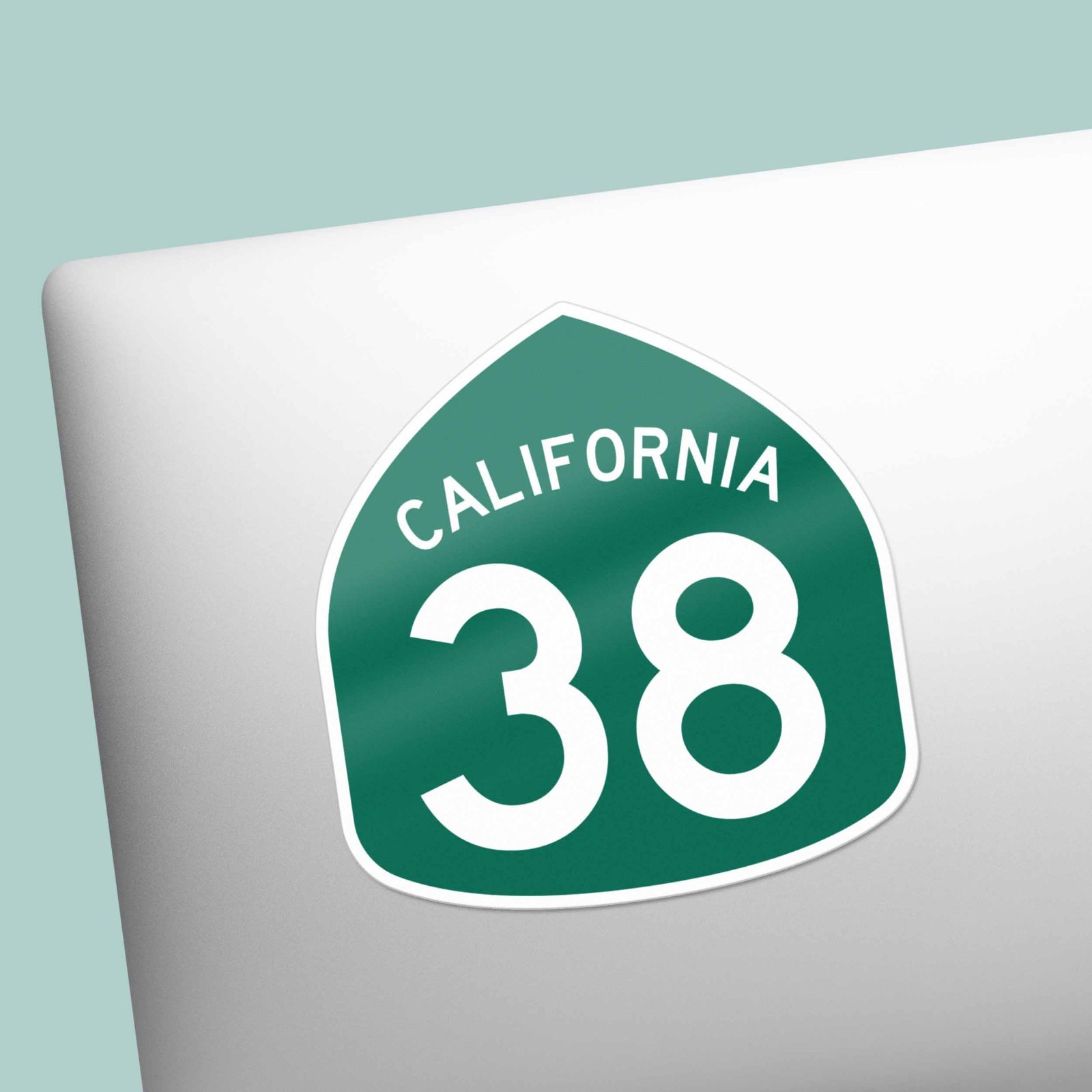 Southern California Highway 38 Road Sign Sticker – Cool San Bernardino CA Decals