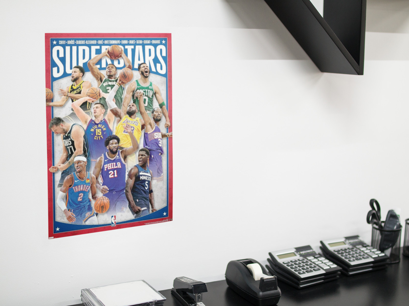 SUPERSTARS NBA Basketball Wall Vinyl Decal Poster Print Removable Adhesive