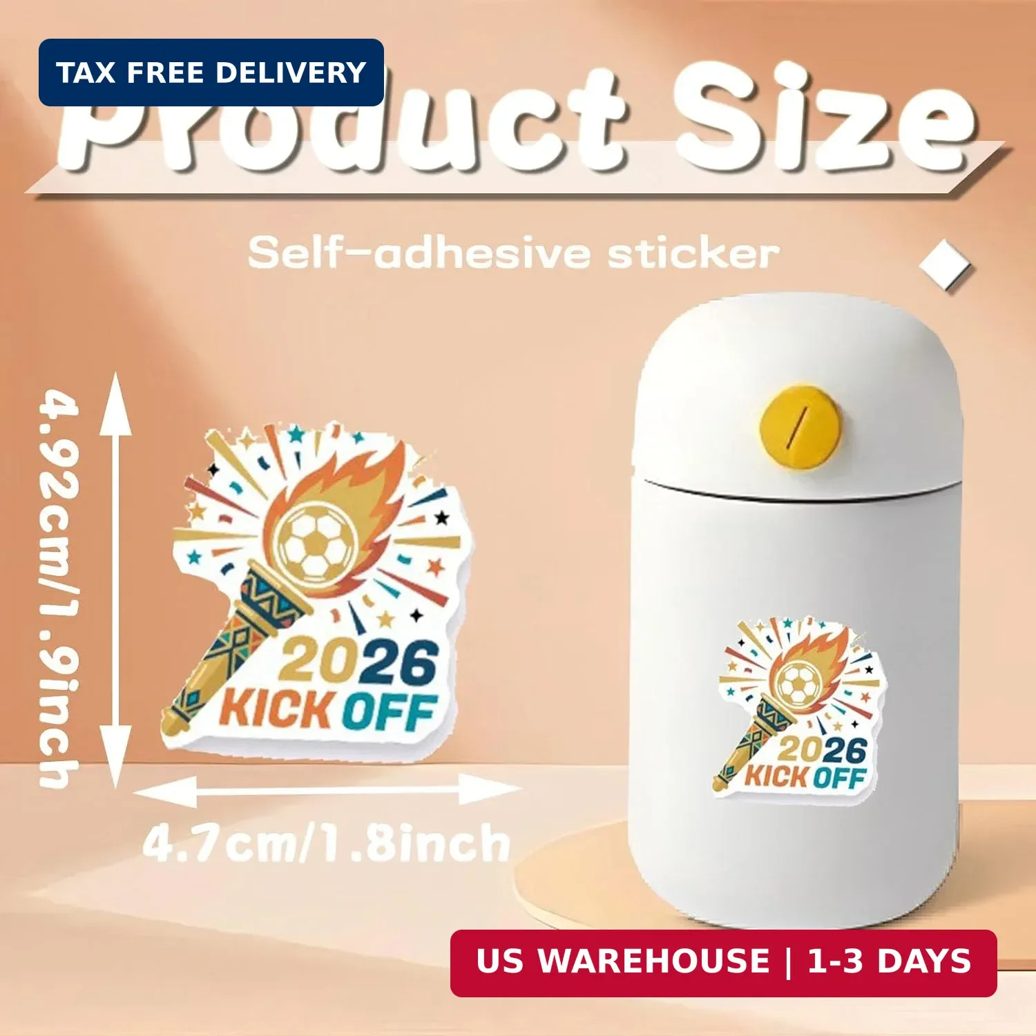 100 Pcs World Cup Football Soccer Stickers Soccer Sports Sticker Set for Adults