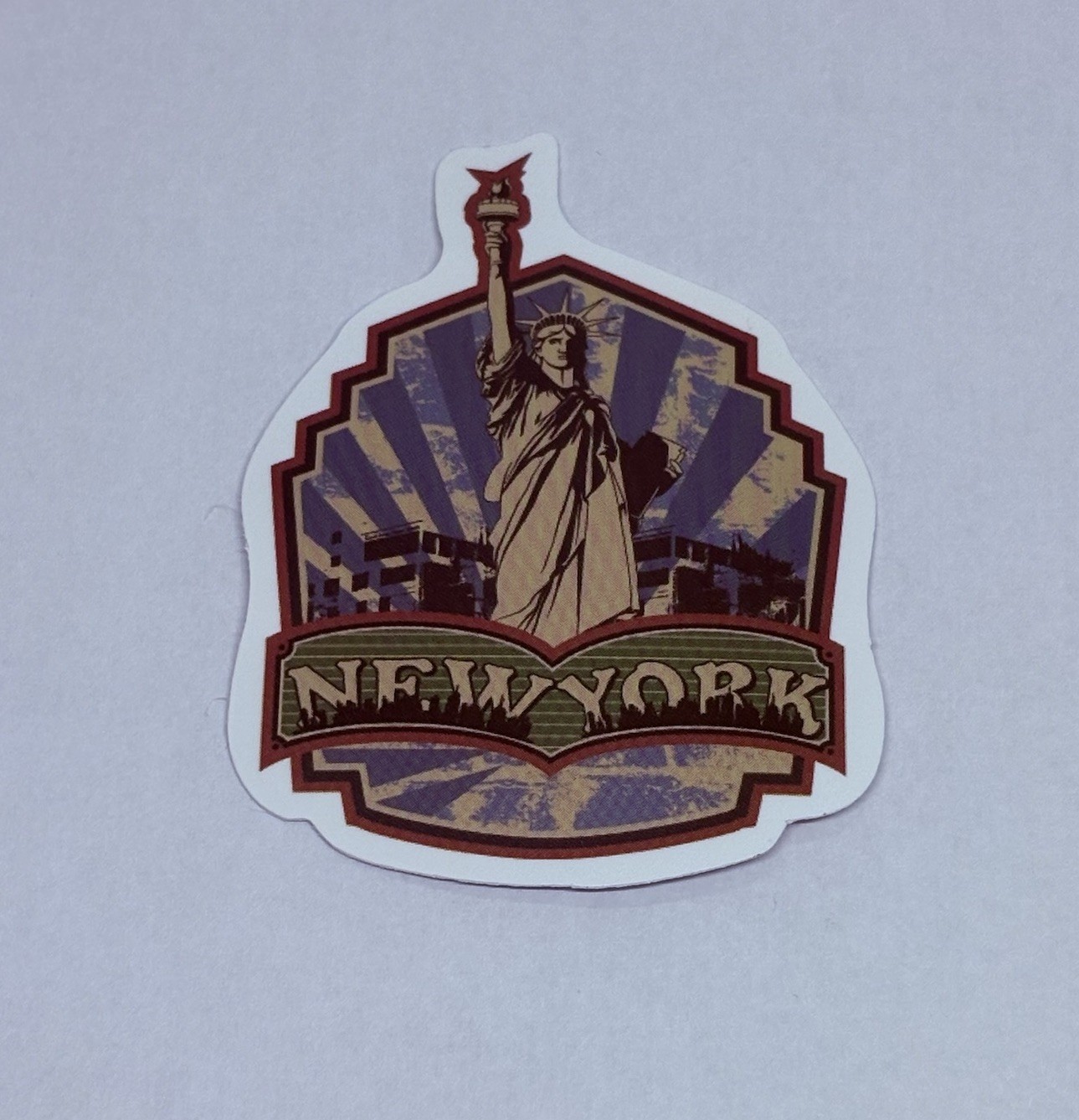 New York Sticker Liberty Statue Travel Art Decal Vinyl Country Souvenir Tc9