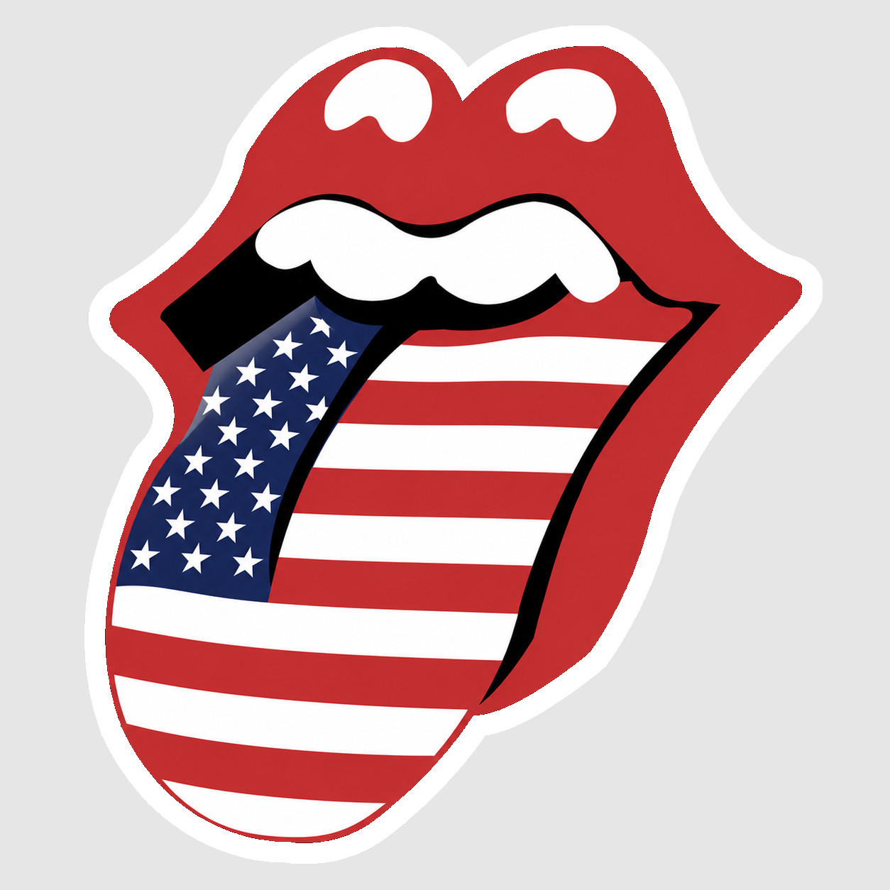 The Rolling Stones Decal Vinyl Sticker American Flag Car Truck Window Laptop 02