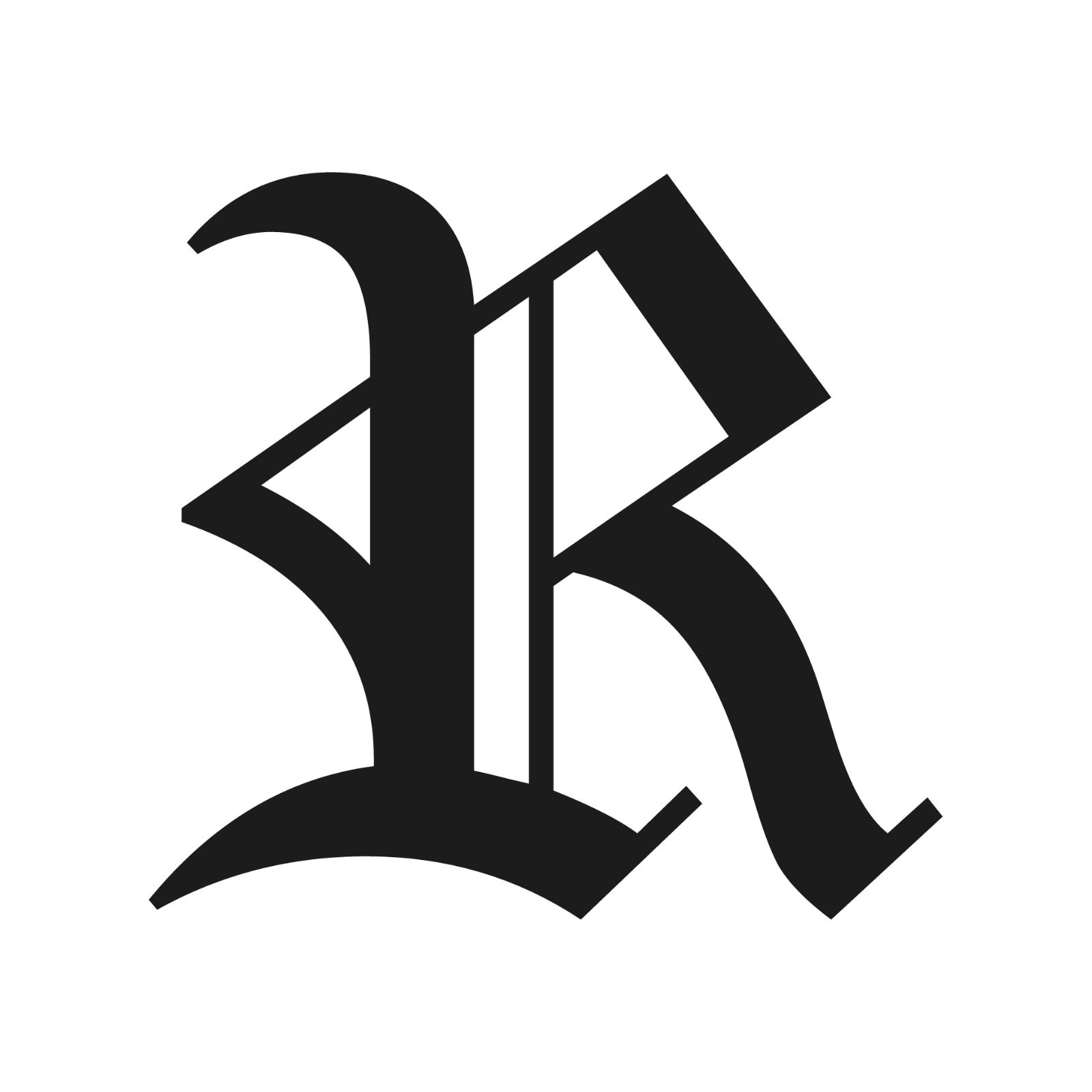 Old English R Letter Initial Vinyl Sticker Decal Monogram Diploma