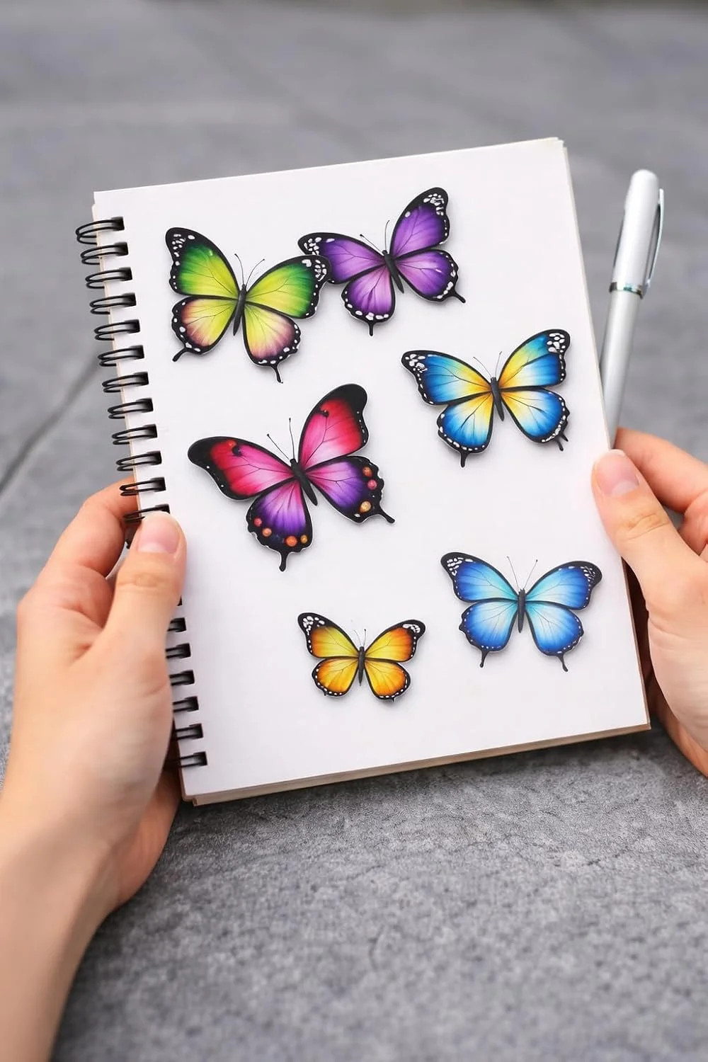 Colorful Butterfly Stickers 10 Pack – Waterproof Vinyl Decals for Laptop, Water