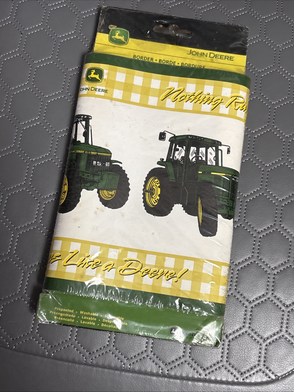 John Deere wall paper prepasted border 5yds TRACTOR vinyl wallpaper decor RARE!