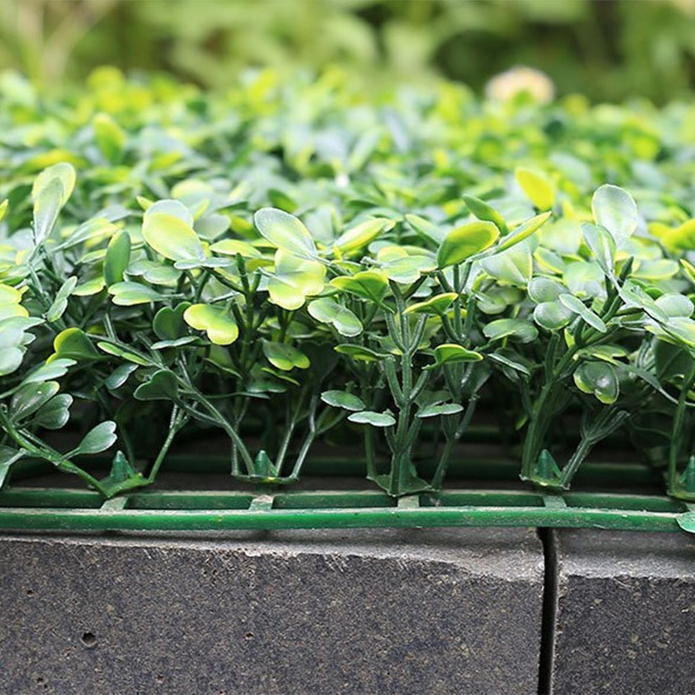 5 Pcs Artificial Green Wall Panels 25x25cm for Indoor and Outdoor Decoration