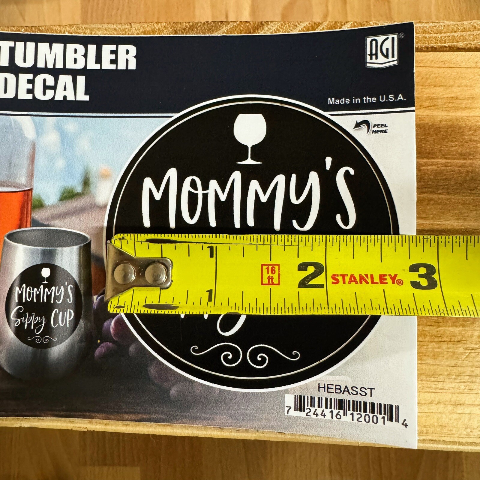 Wine Lover Sticker Moms Saying Novelty Fruit Ladies Gift Water Bottle Tumblers