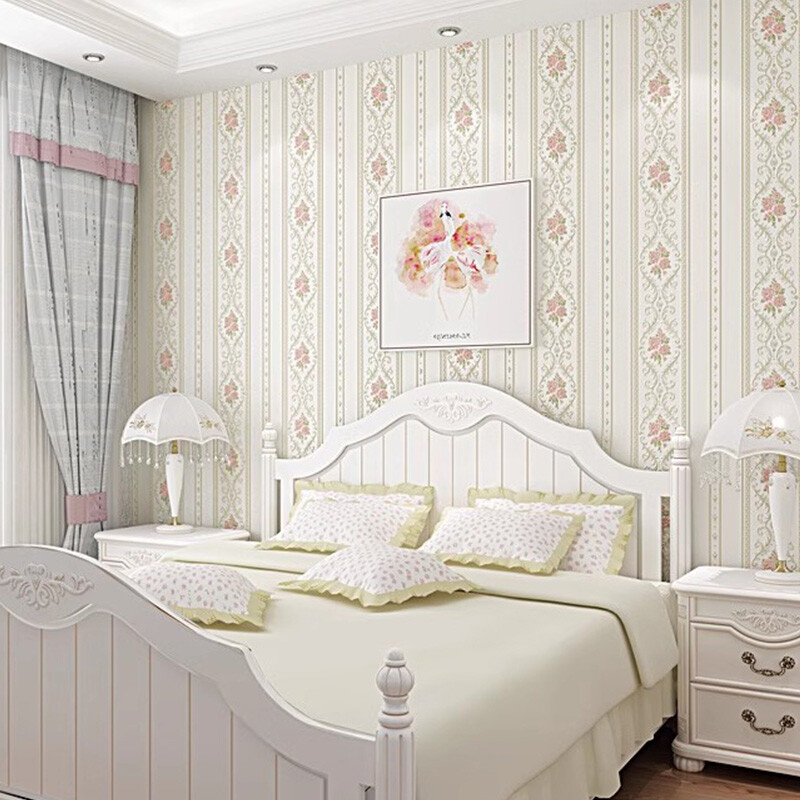 Retro Luxury Wallpaper Deep Embossed Flower Textured Non-woven Wall Decor NEW