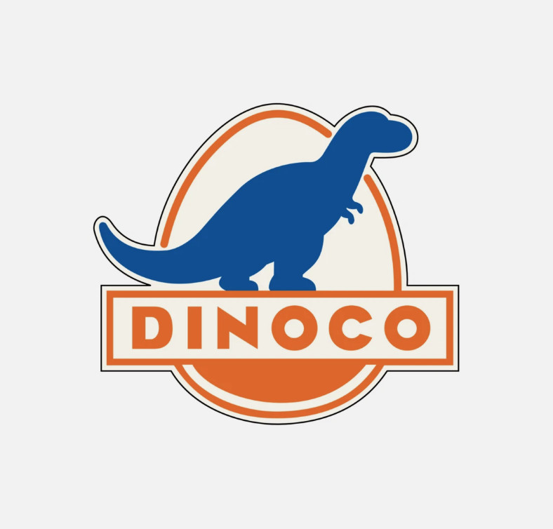 Dinoco Gas Station Vinyl Sticker Decal Cell Laptops Helmets Hard Hat Tumbler