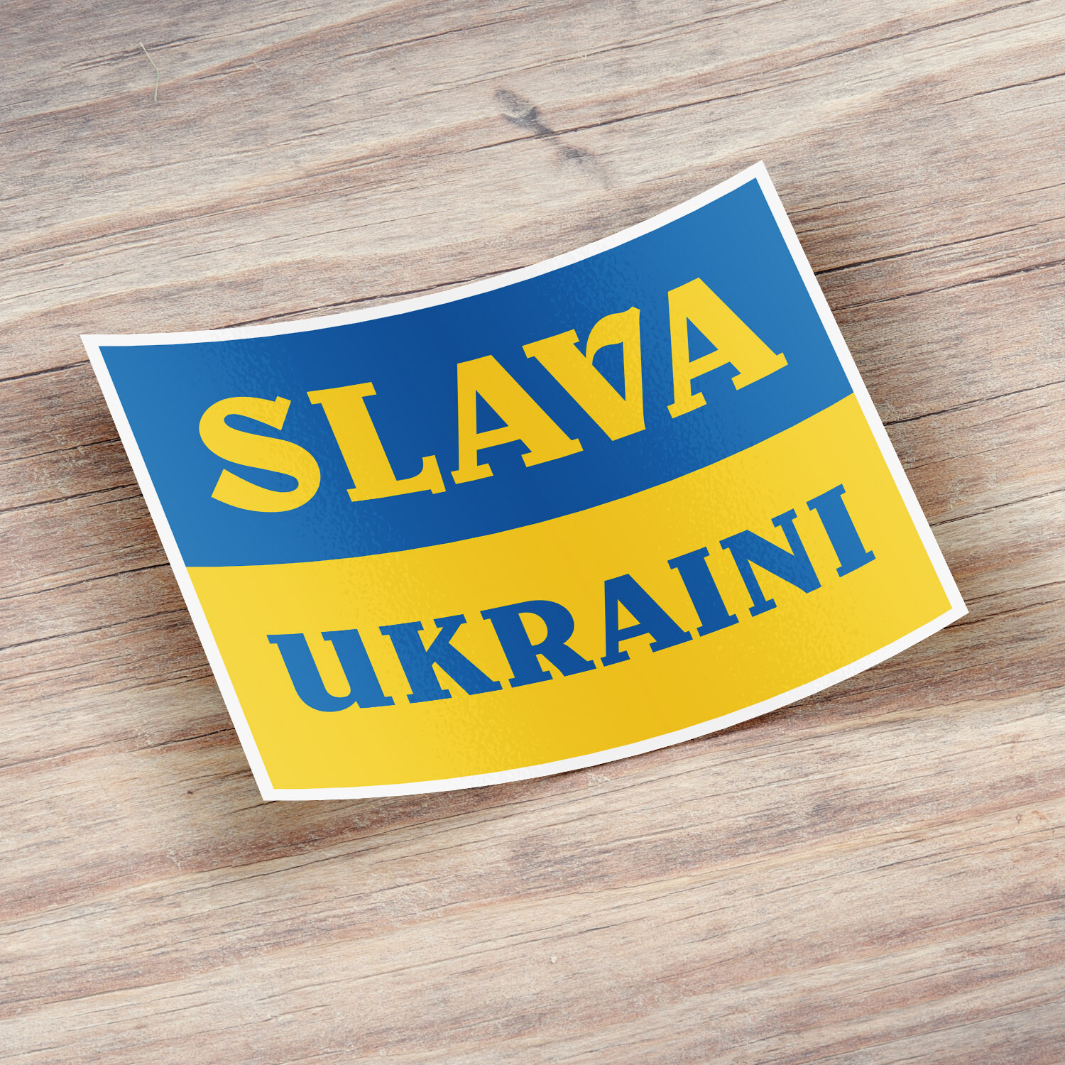 Slava Ukraini Glory To Ukraine Support Flag Car Bumper Vinyl Sticker Decal