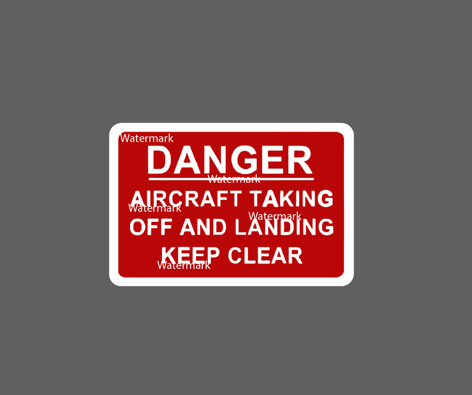 Danger Aircraft Sticker Plane Waterproof – Buy Any 4 For $1.75 EACH Storewide!