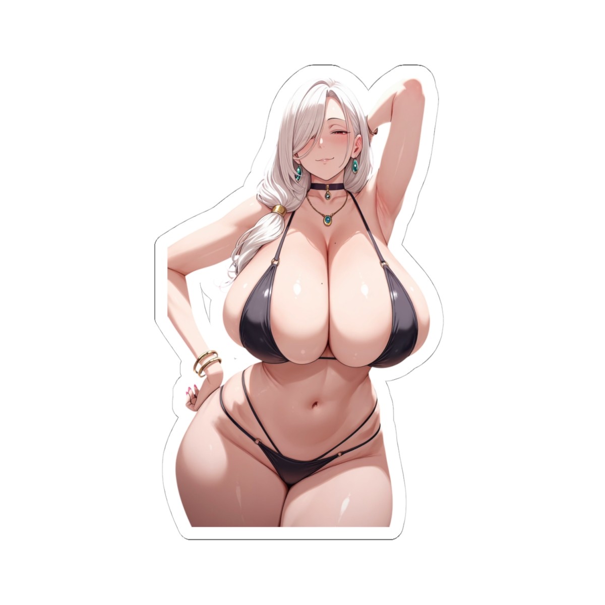 Cute Waifu Anime Sticker (FreeShipping$20+) Hot Ecchi Oppai Iroke