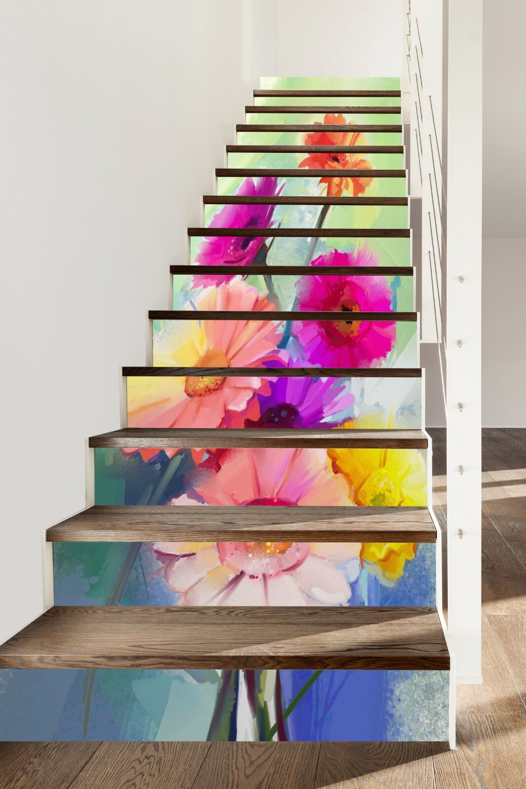 3D Beautiful Bouquet AZ449 Stair Risers Decoration Mural Vinyl Wallpaper Kay