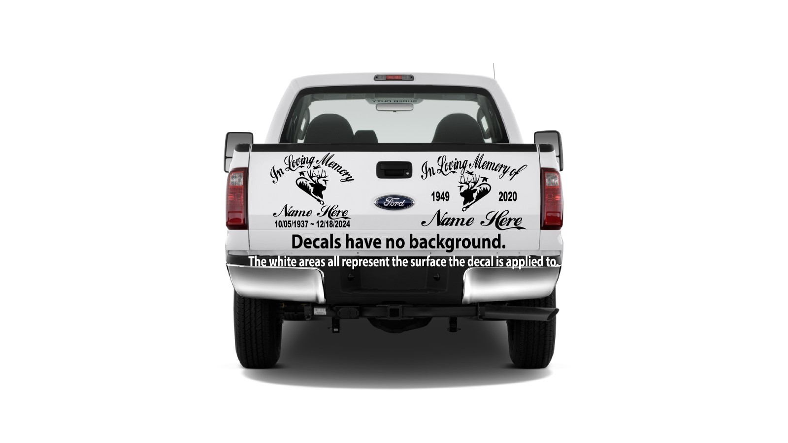 In Loving Memory of Decal – Duck Hunter Buck Fish Hook Hunter Memorial Sticker