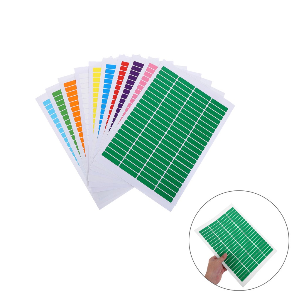 20 Sheets Waterproof Material Label Self-adhesive Stickers Labels File Folder