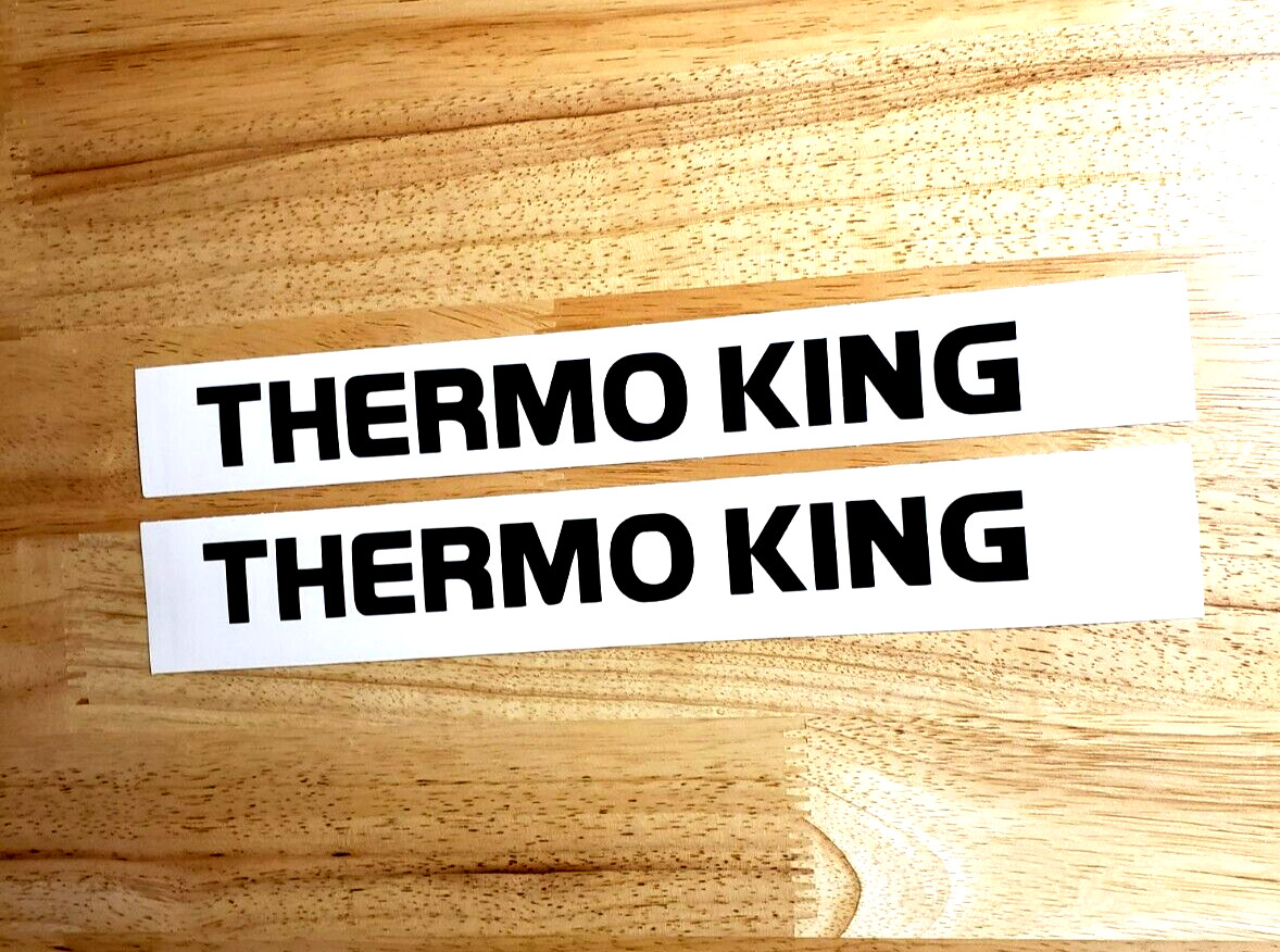 Thermo king Decals Stickers 8” Gloss Black (2) Fast USA