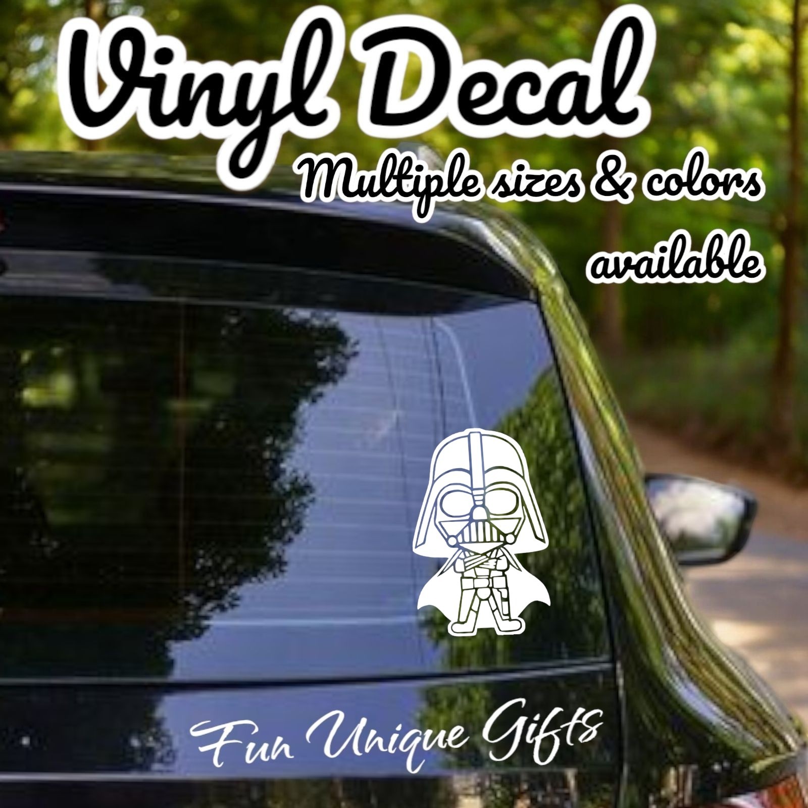 Darth Vader Vinyl Decal Sticker -Multiple Colors & Sizes- FREE SHIPPING