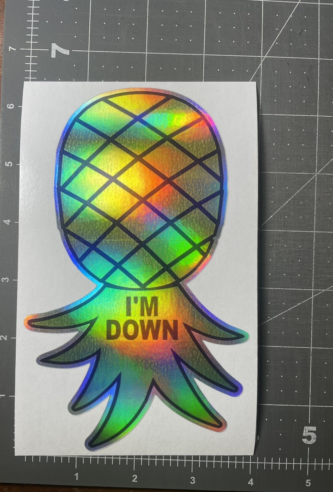 Holographic Pineapple Sticker Decal Plays Well With Others Lifestyle Swinger