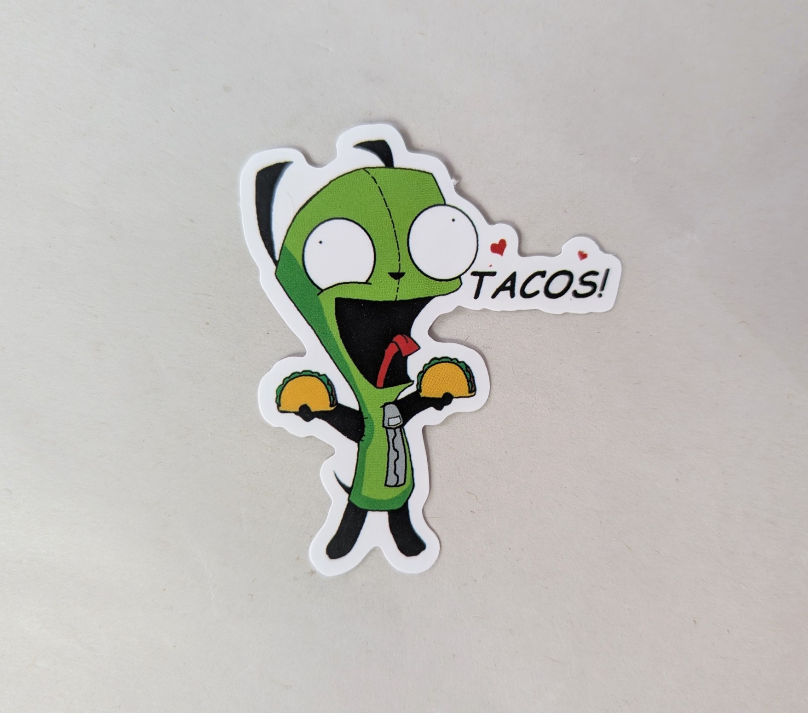 Set Of 10 Stickers Invader Zim & Gir In Dog Costume Alien Animation TV Show