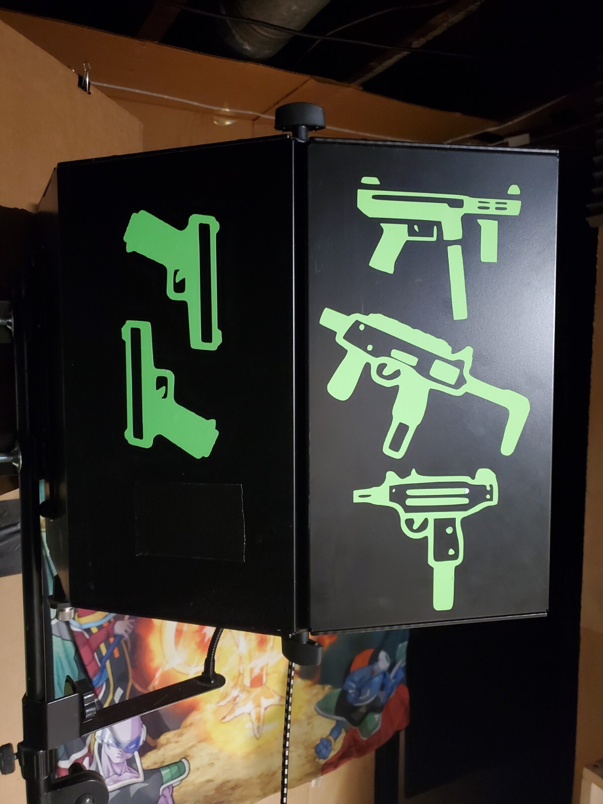 Glow In The Dark Vinyl Decals Guns Pew Pew Mixed Lit Studios Decor Full Sheets