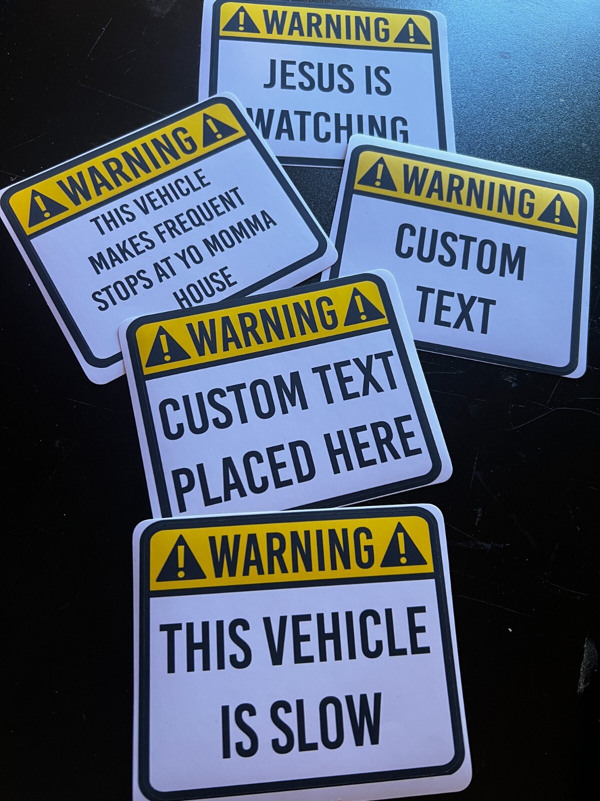 CUSTOM Warning Decal Sticker – Warning Vinyl Sticker Personalized Warning Label