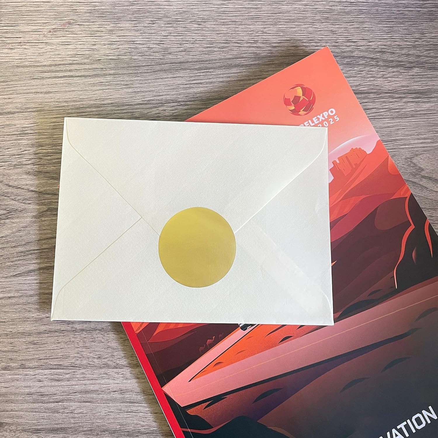 Elegant 2-Inch Matte Gold Labels – 300 Round Color Coding Dots for Organization