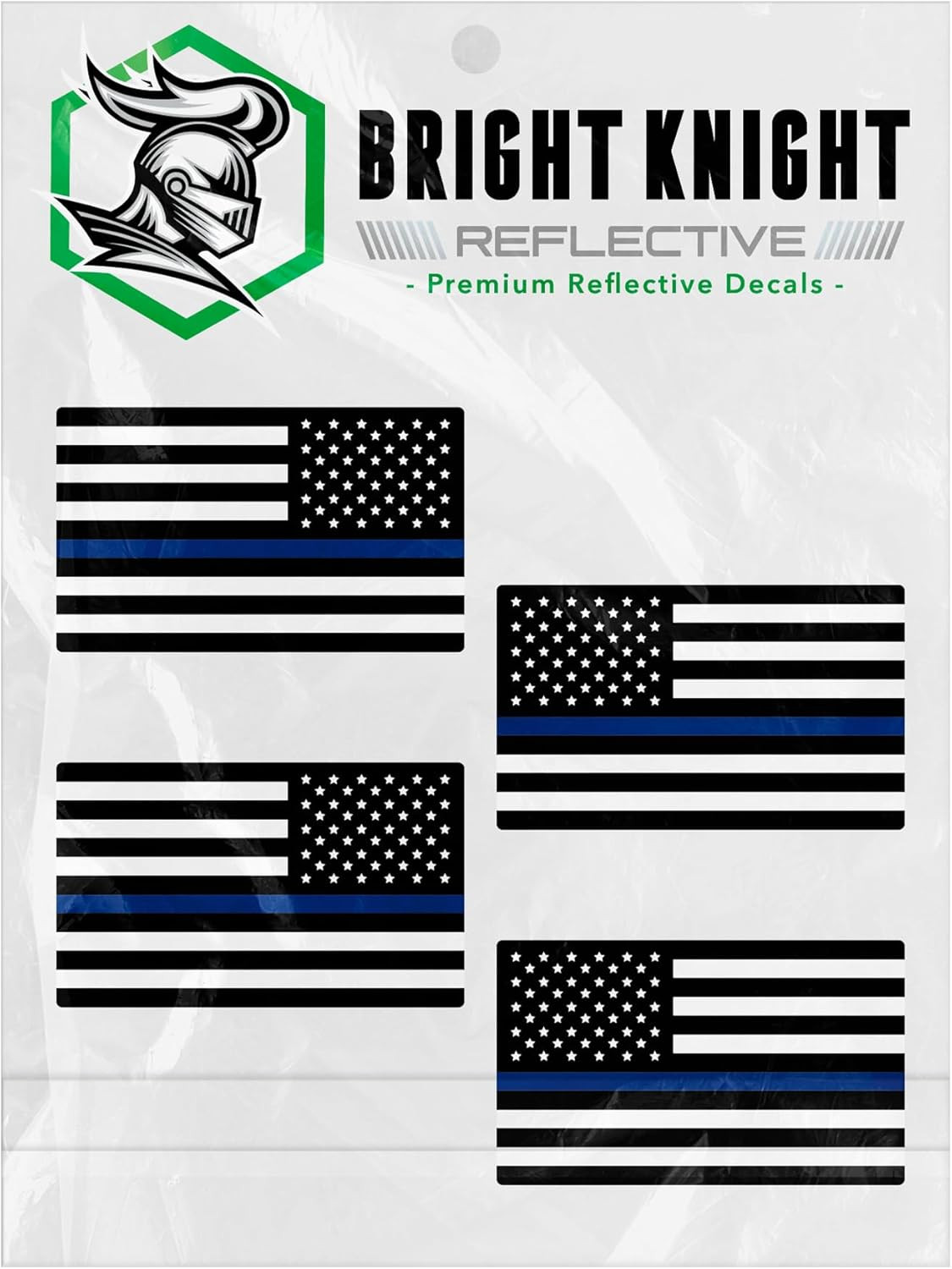 Reflective Flag Sticker, 2" X 1" Red/White/Blue American Flag Sticker Mirrored 2
