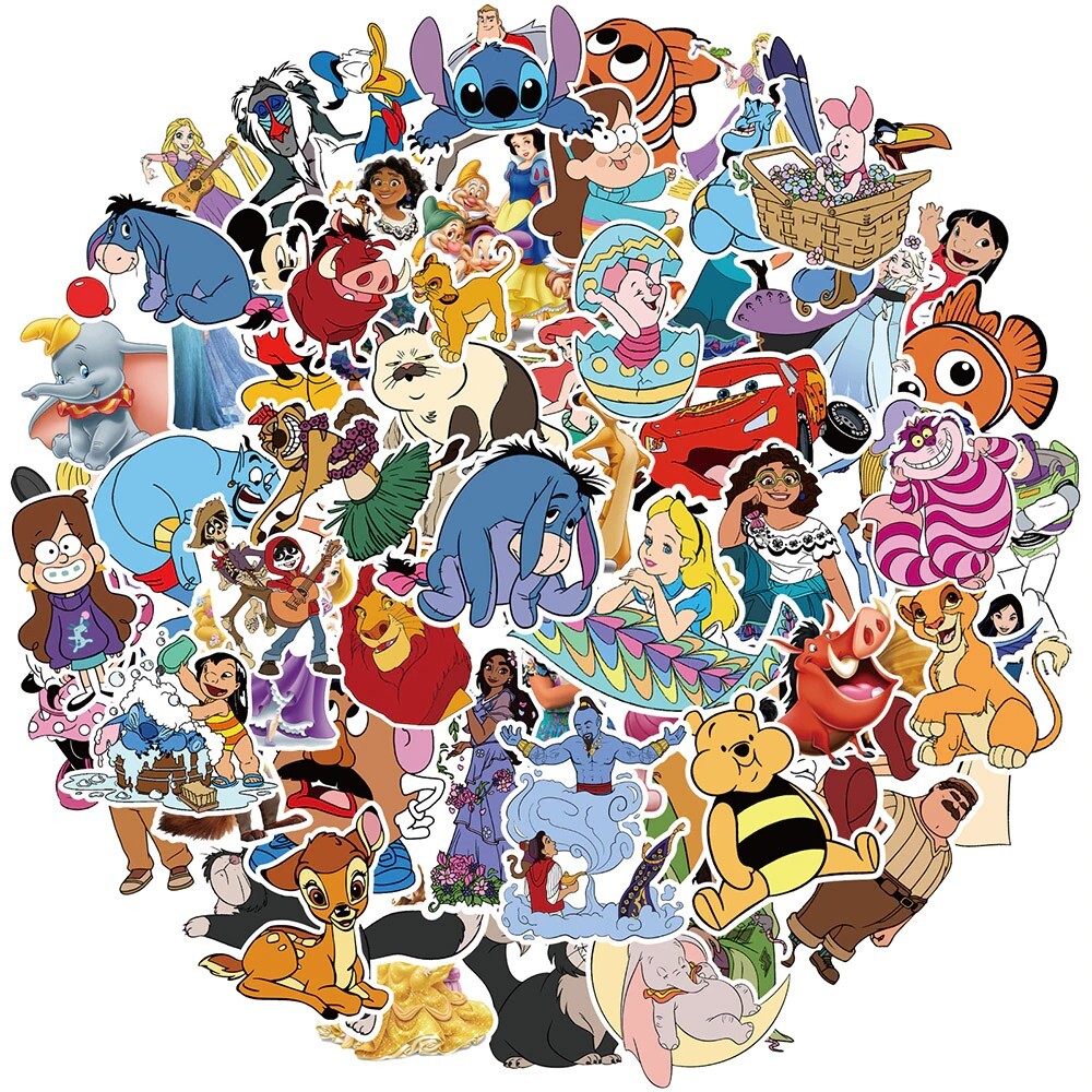 Calcomanías de Personajes de Disney Exclusivas