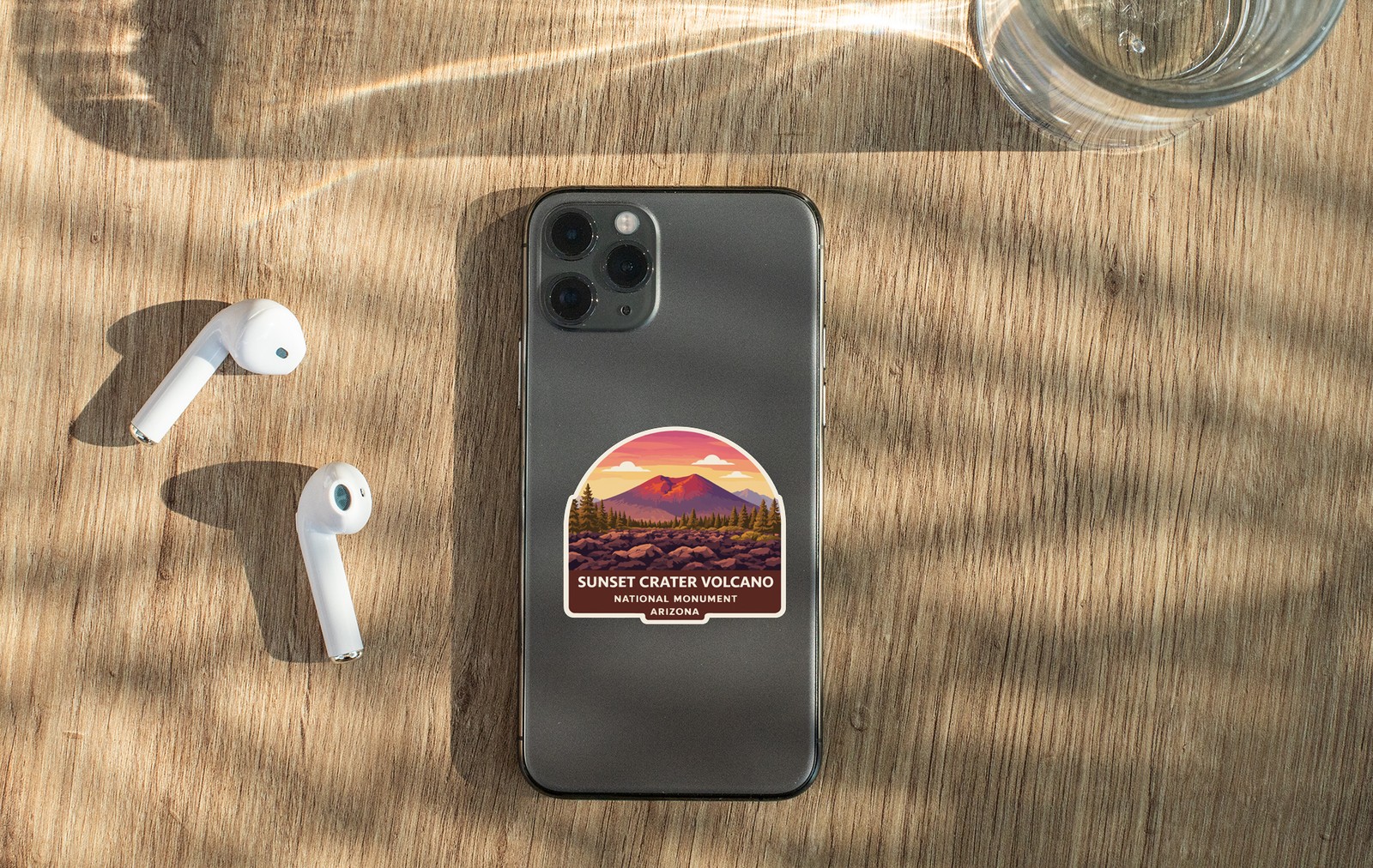 Sunset Crater Volcano Arizona Sticker Decal Vinyl Die-Cut US National Monuments