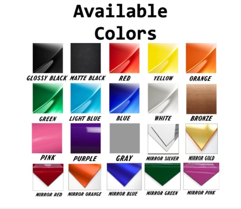 Custom Laser Cut Acrylic Badge Emblem for Car MultiColor PersonalizedName