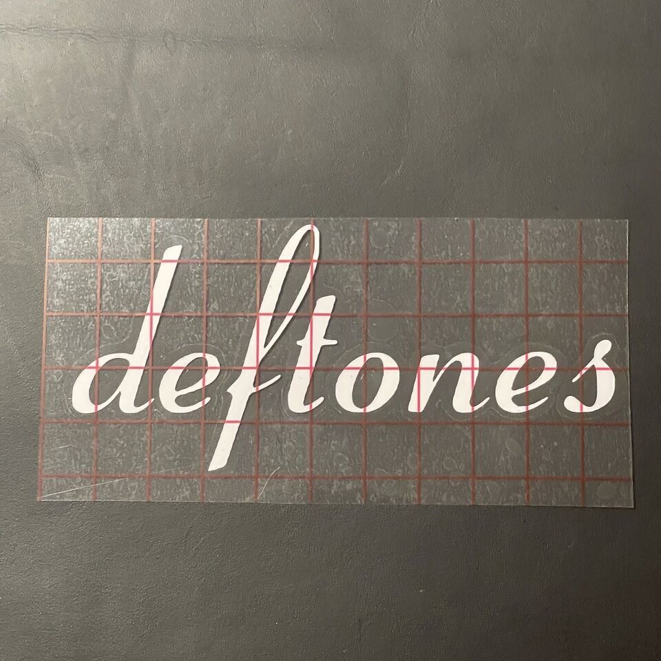 Deftones Car Decal Vinyl Glossy Band Logo Bumper Sticker Cursive Nu Heavy Metal