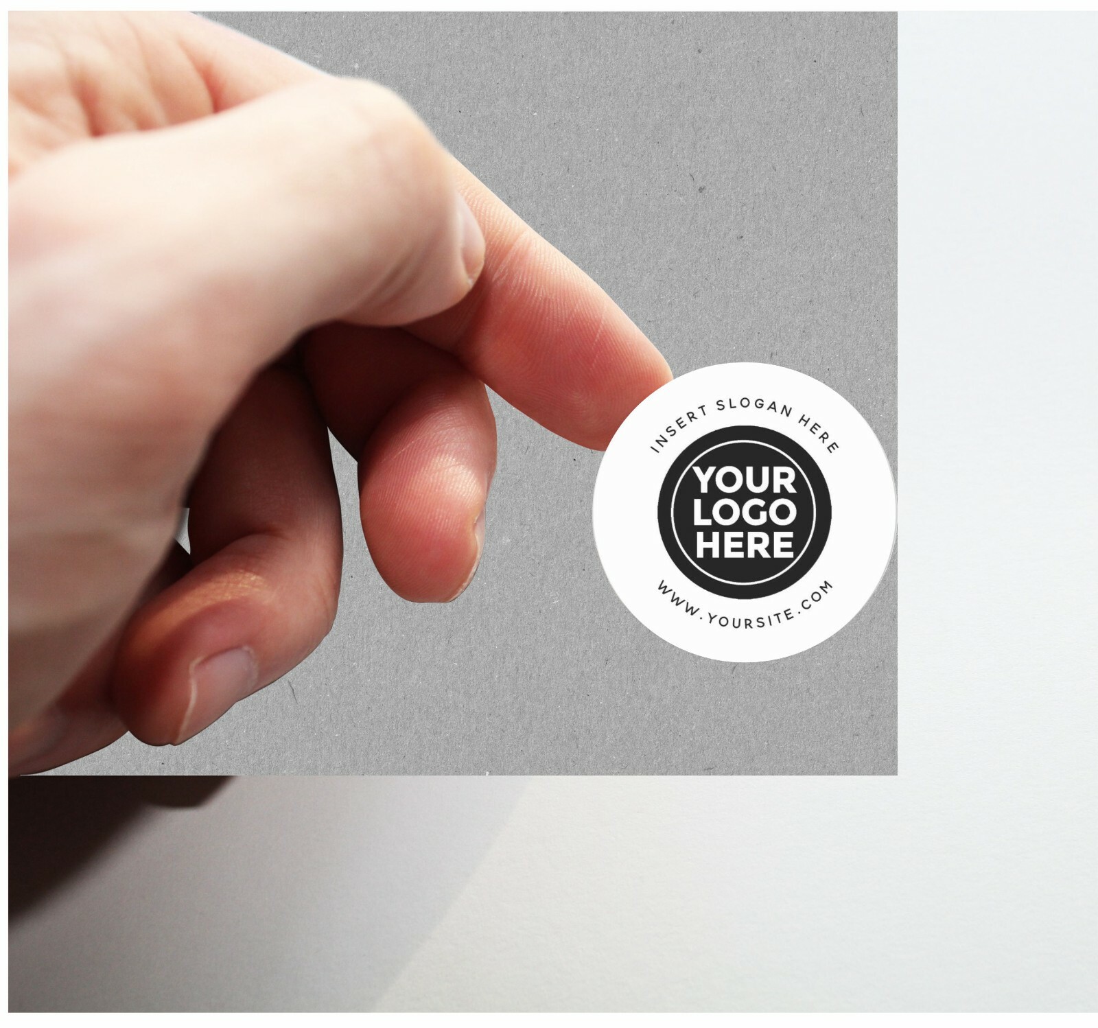 Custom Product Packaging Personal Envelope Labels Round Logo Stickers Decal