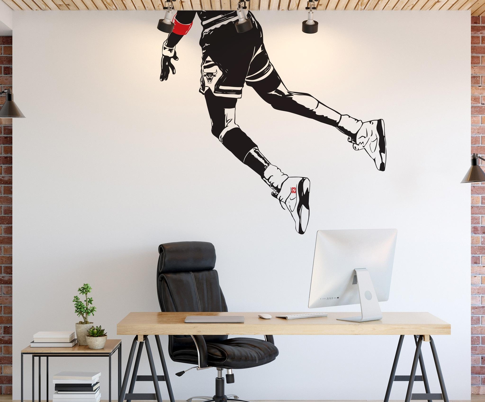 Dunking Wall Decal. Sneakerhead Wall Decor. Hypebeast Basketball Dunk Wall Art.