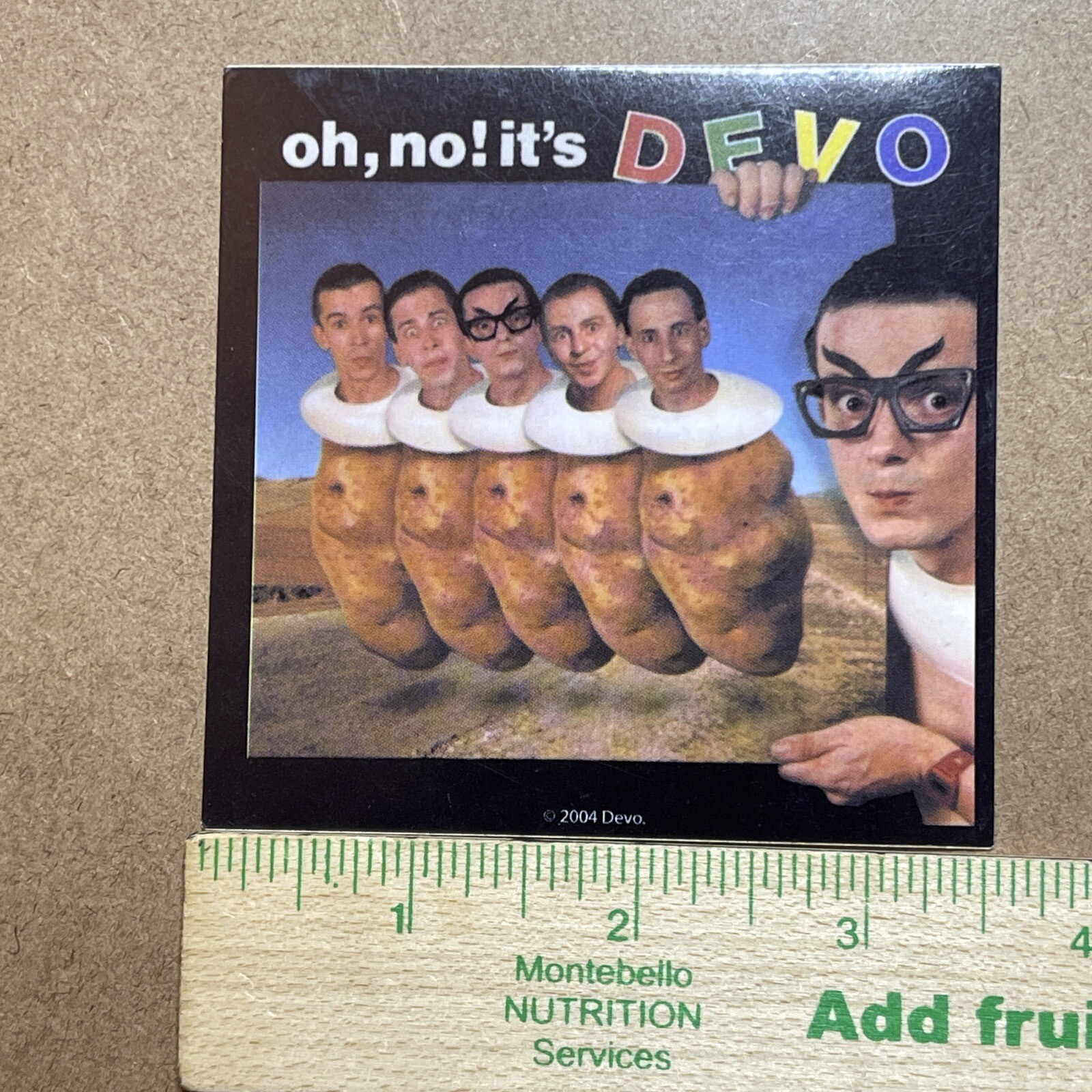 Devo Album Art Vinyl Sticker: Great Condition, Vintage 2004, Licensed. Rare
