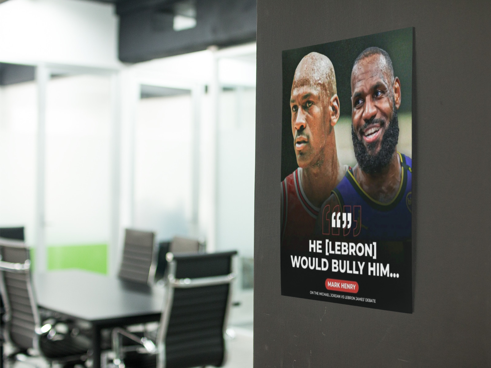 NBA Basketball LEBRON GOAT Wall Vinyl Decal Poster Removable Adhesive