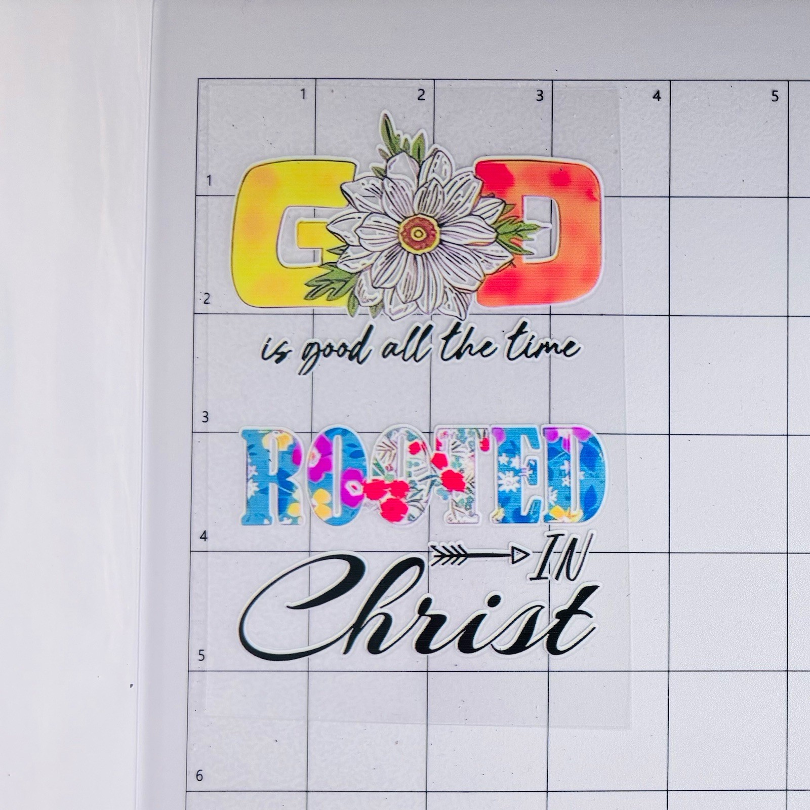 Faith Jesus Quotes UV DTF Transfer Sticker Wrap DIY Cup ⭐️3.5 x 6 Inch(H) MT0050