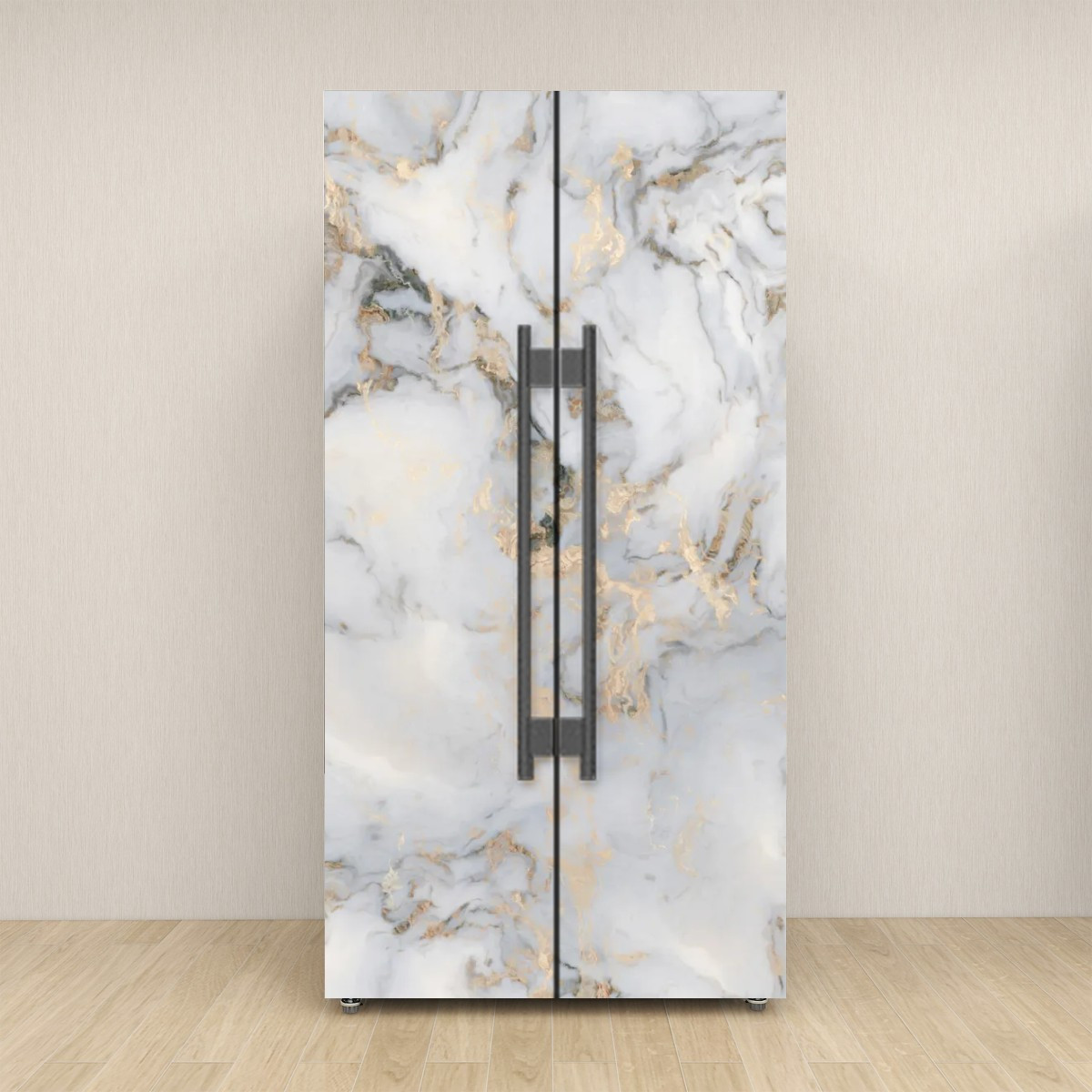 Fridge Wrap Vinyl Cover Peel and Stick Refrigerator Skin, 32" x 78.7" (81x200cm)